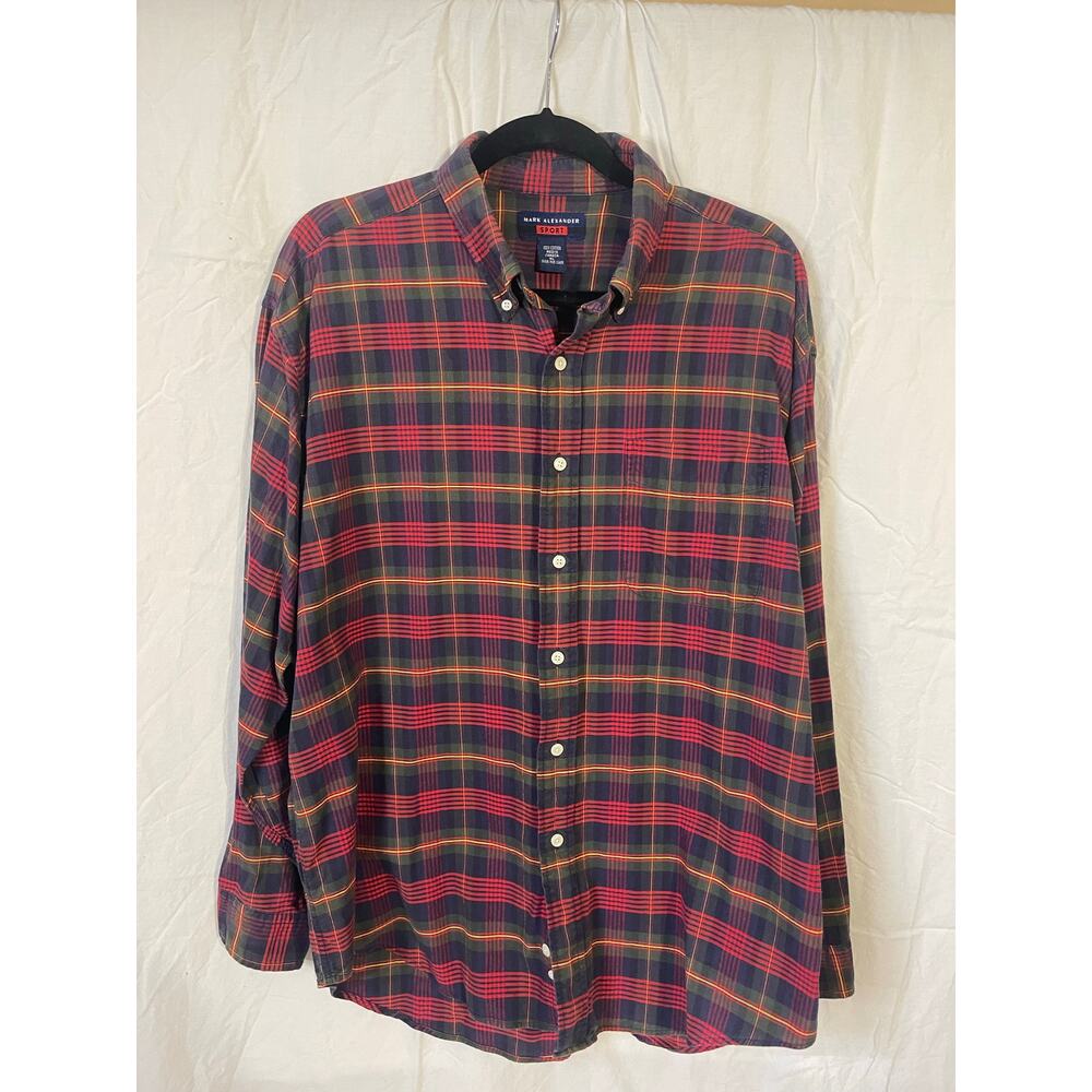 Vintage Mark Alexander Sport mens xl oxford shirt